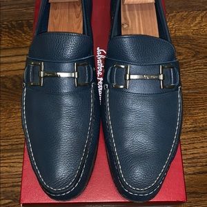 Salvatorre Ferragamo Dusk Calf Loafers - Mens 11
